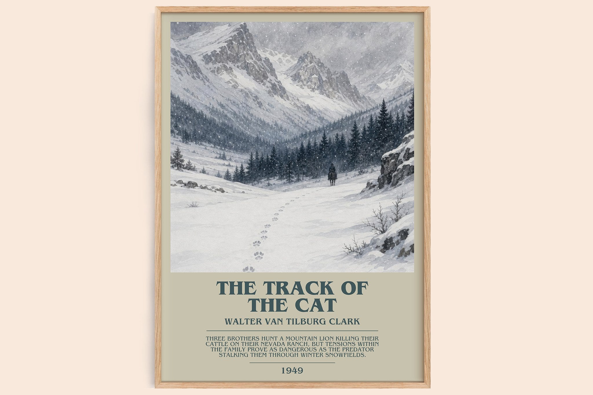 The Track Of The Cat Bookish Wall Art by Walter Van Tilburg Clark