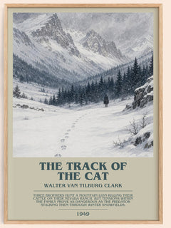 The Track Of The Cat Bookish Wall Art by Walter Van Tilburg Clark – framed poster