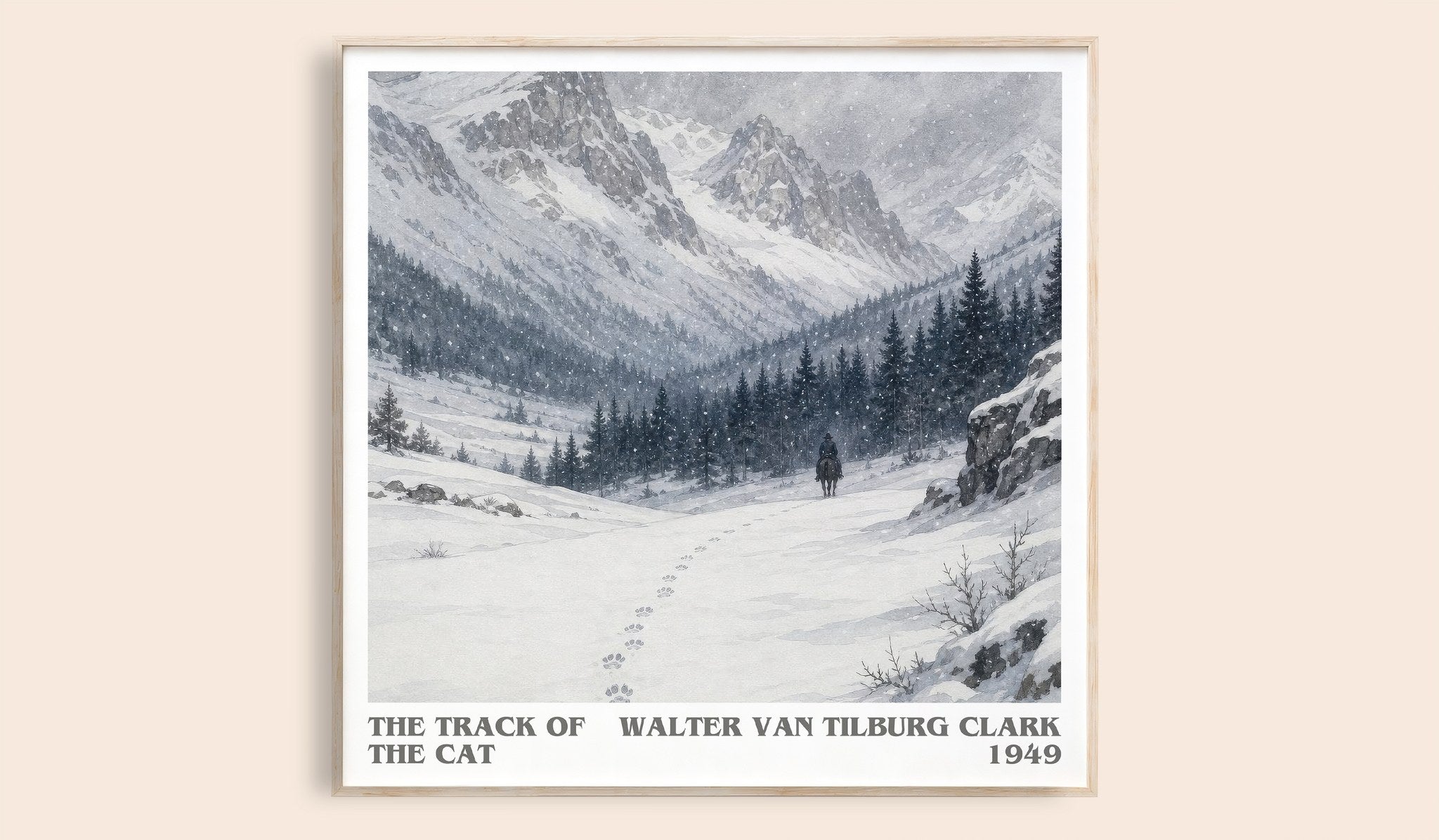 The Track Of The Cat Literary Art Print by Walter Van Tilburg Clark