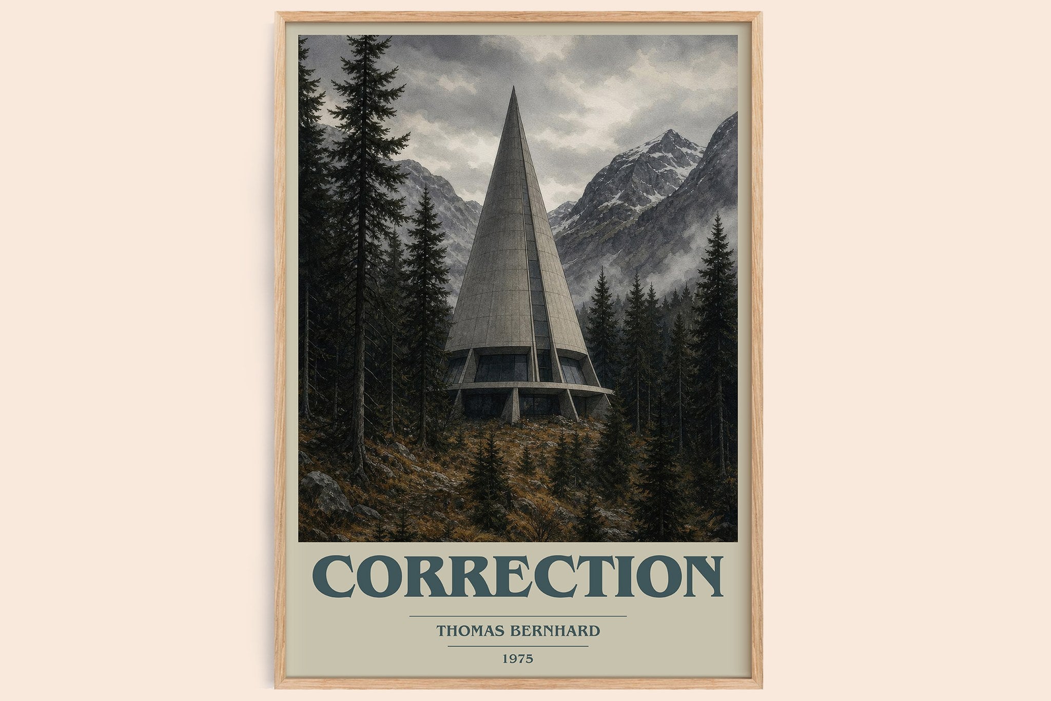 Correction Book Cover Poster by Thomas Bernhard