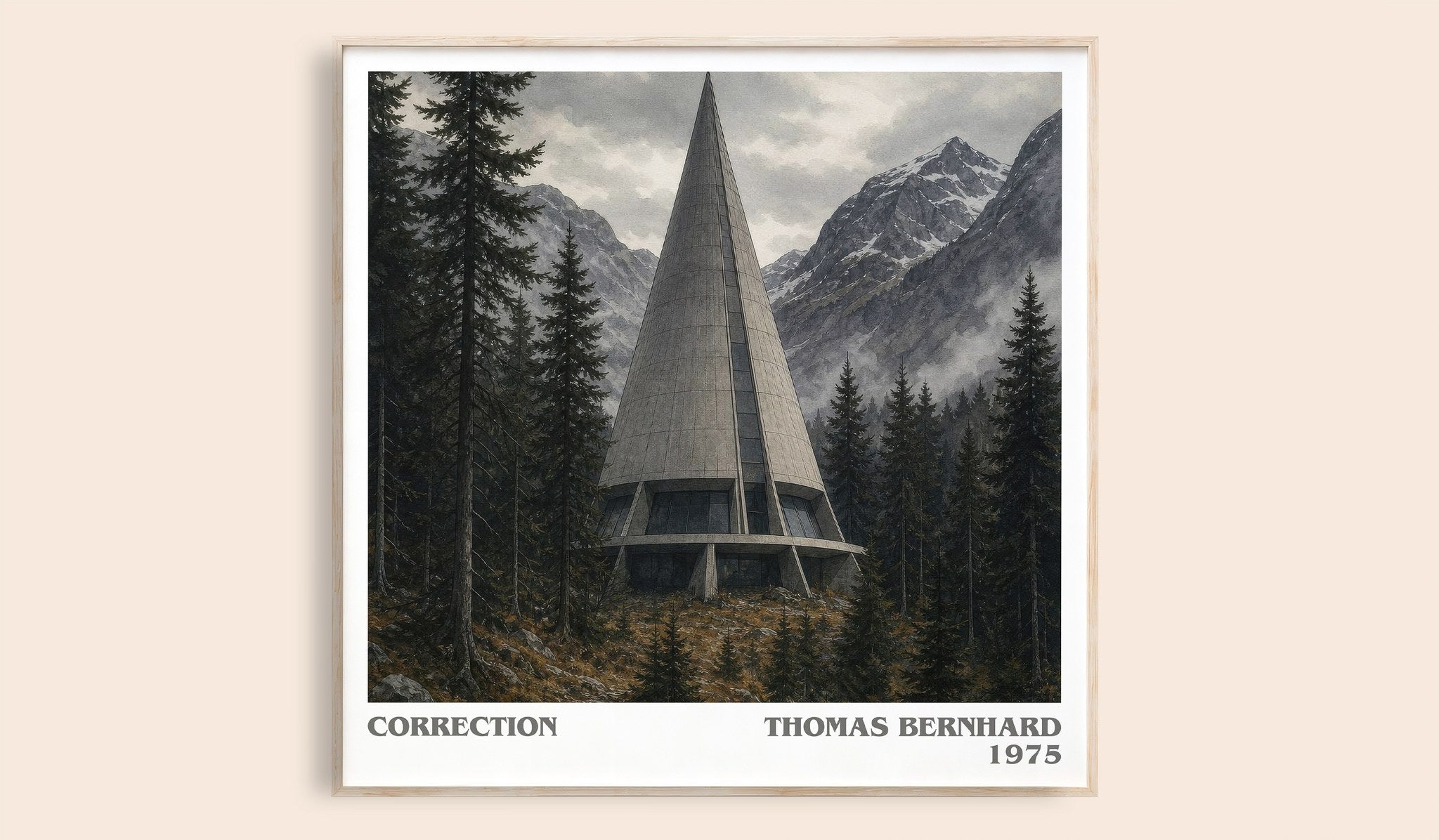 Correction Literary Art Print by Thomas Bernhard