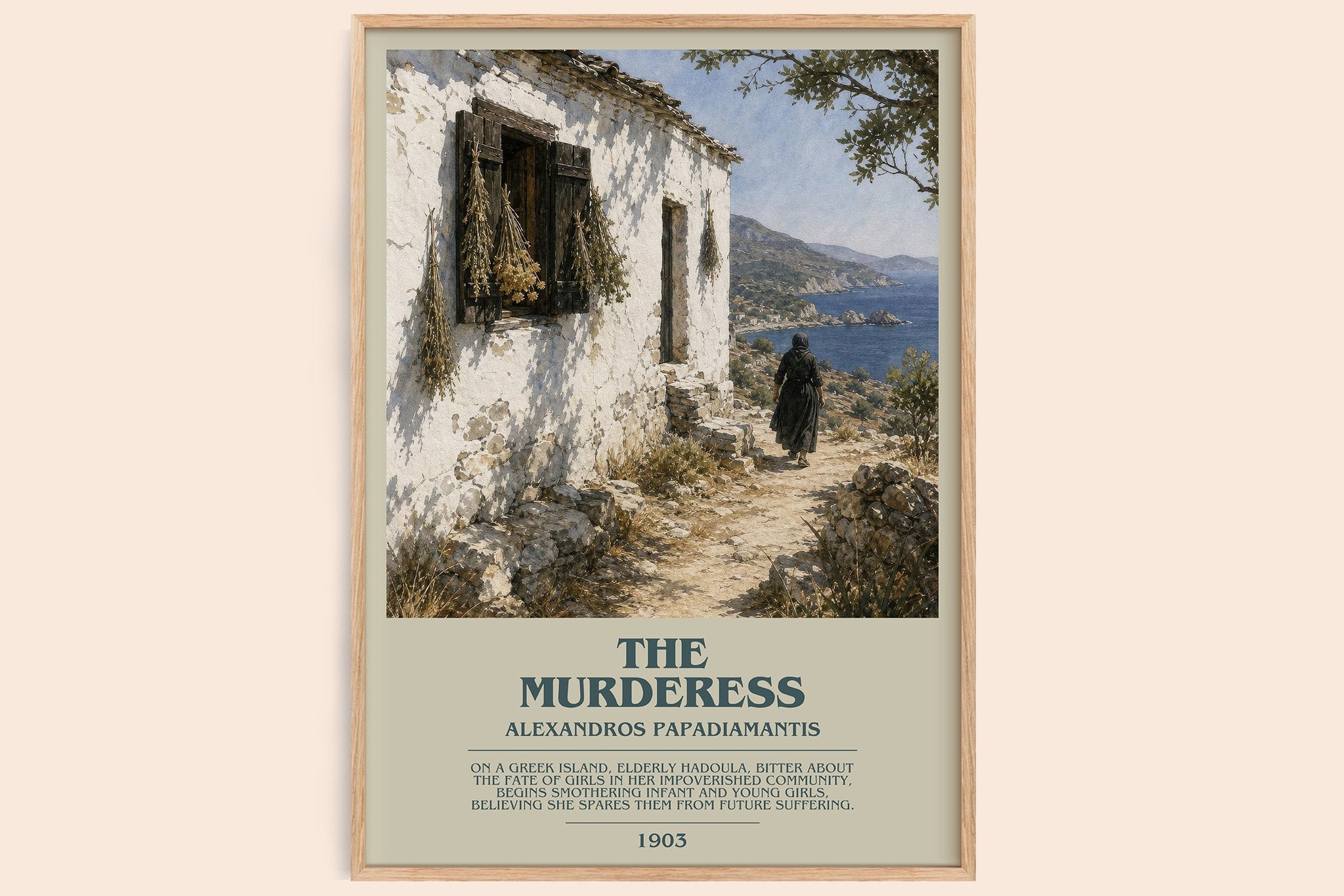 The Murderess Bookish Wall Art by Alexandros Papadiamantis