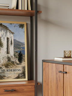 The Murderess book watercolour illustration paper finish options – matte satin gloss
