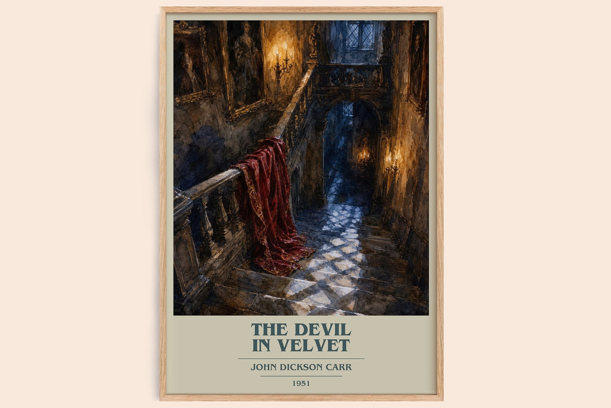 The Devil In Velvet Book Cover Poster by John Dickson Carr