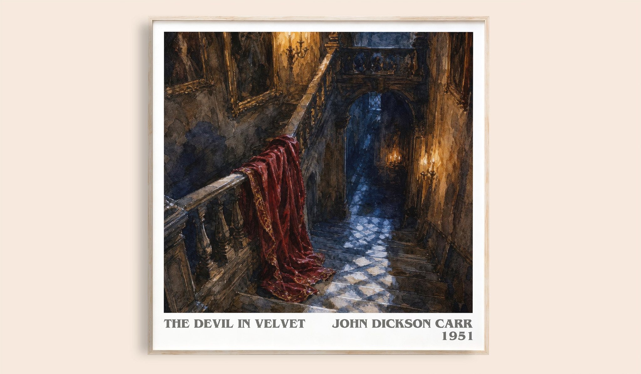 The Devil In Velvet Literary Art Print by John Dickson Carr
