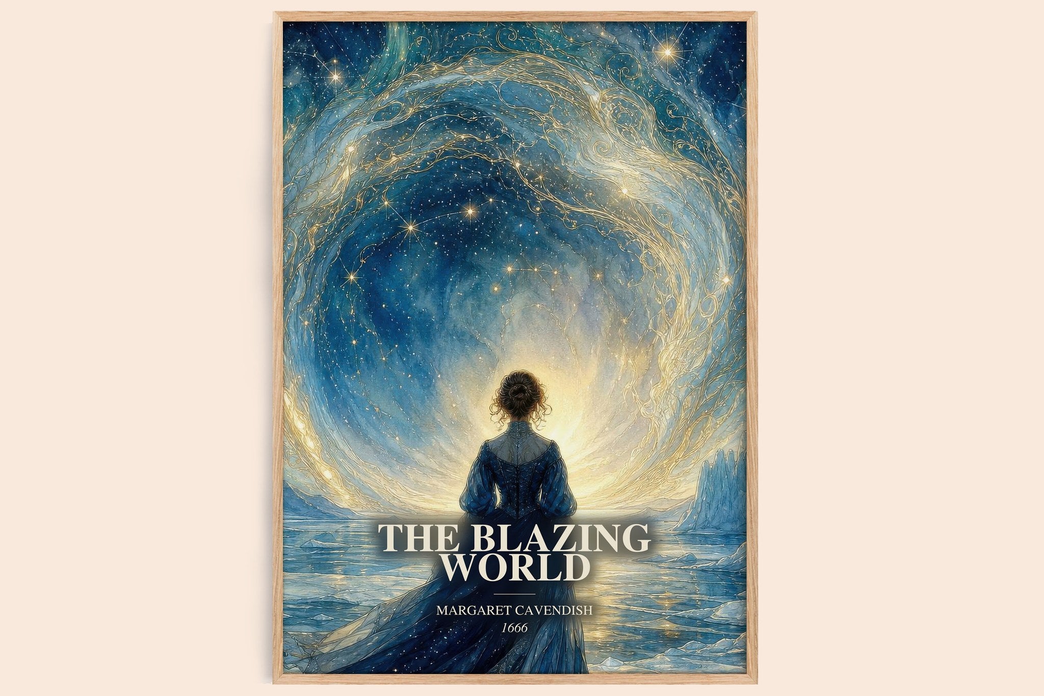 The Blazing World Book Watercolour Illustration by Margaret Cavendish