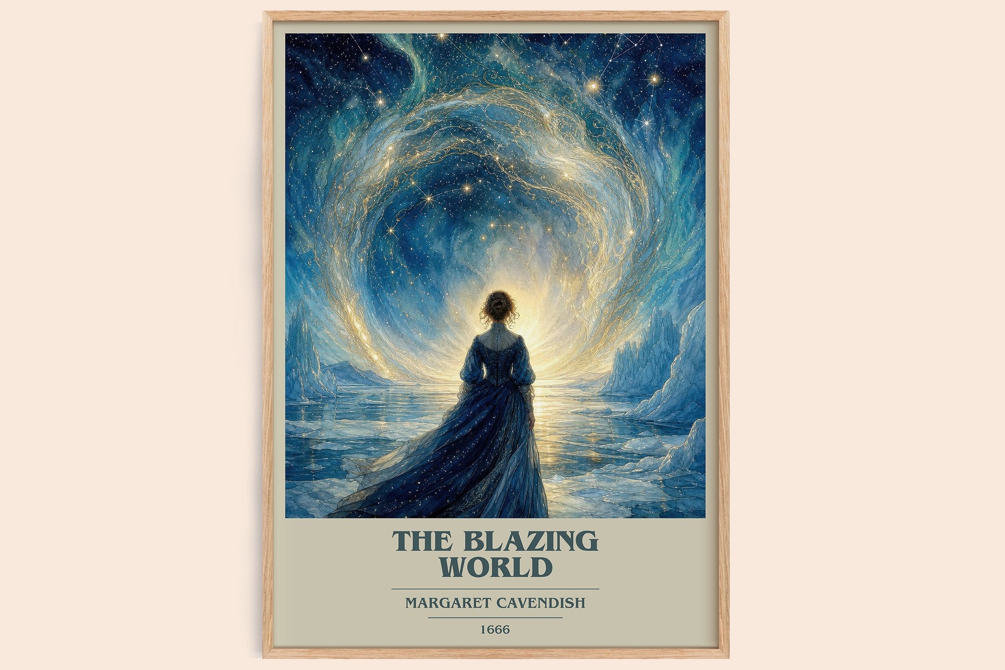 The Blazing World Book Cover Poster by Margaret Cavendish