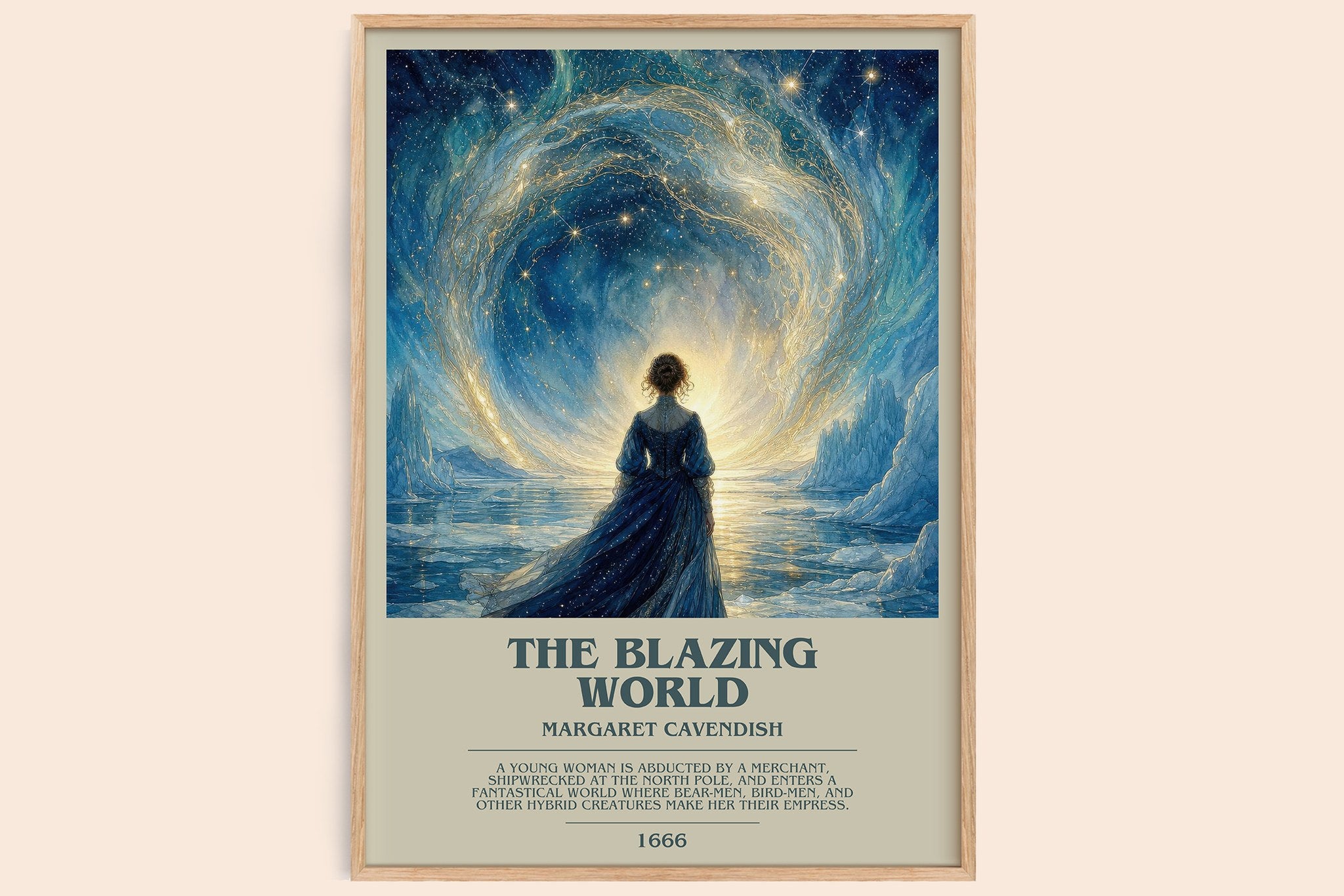 The Blazing World Bookish Wall Art by Margaret Cavendish