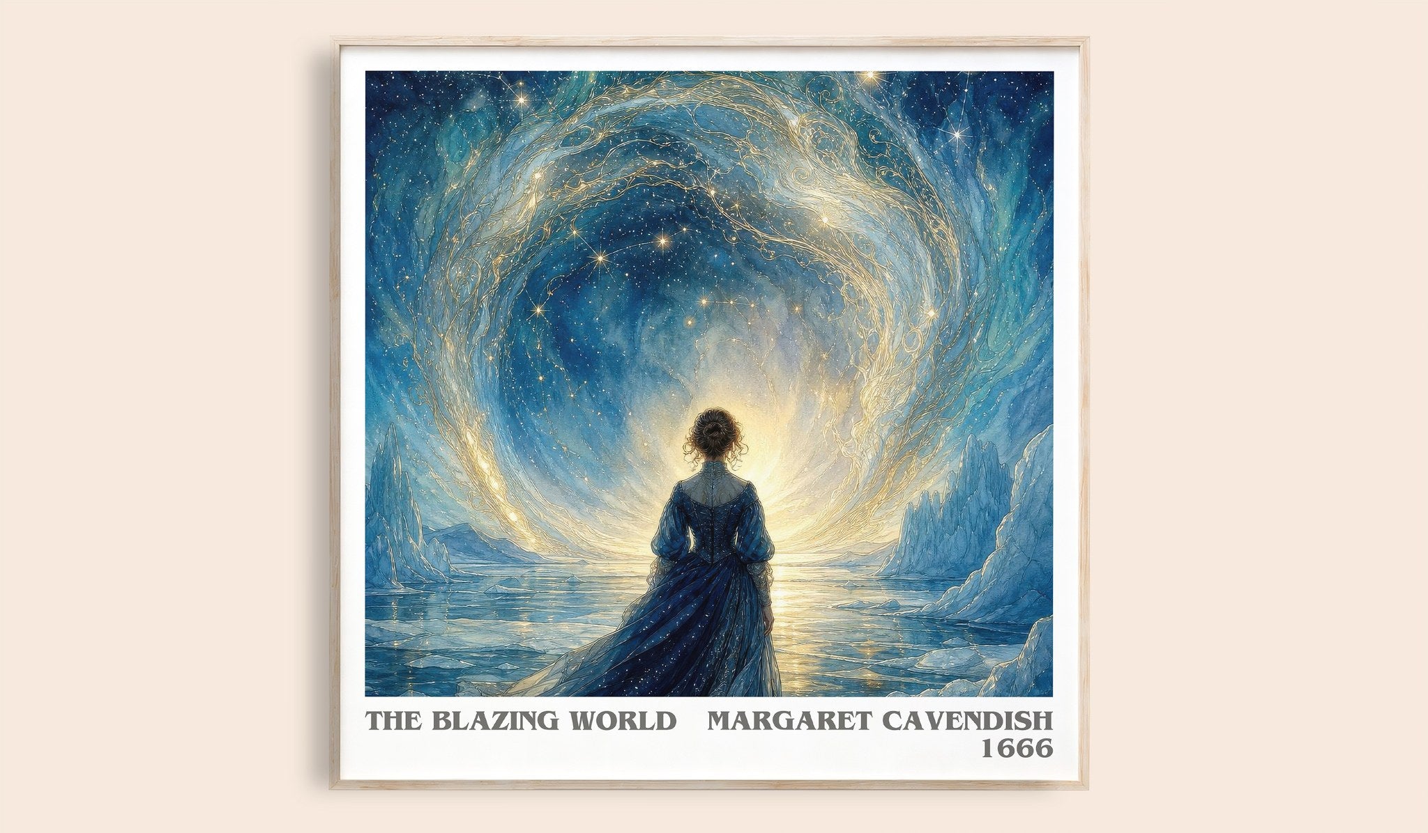 The Blazing World Literary Art Print by Margaret Cavendish