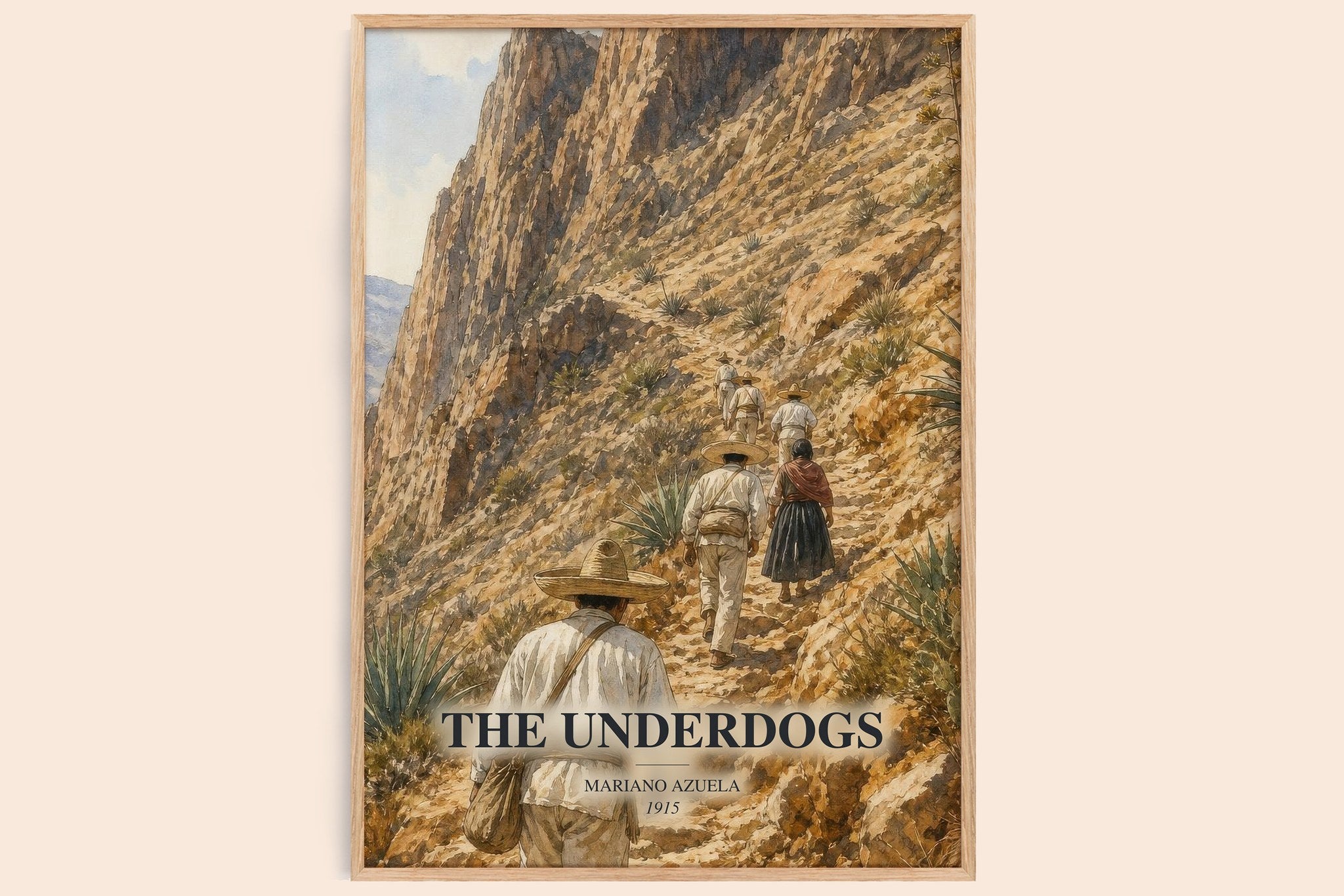 The Underdogs Book Watercolour Illustration by Mariano Azuela