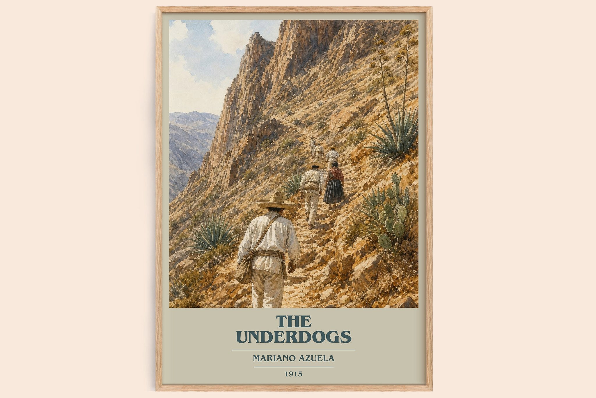 The Underdogs Book Cover Poster by Mariano Azuela