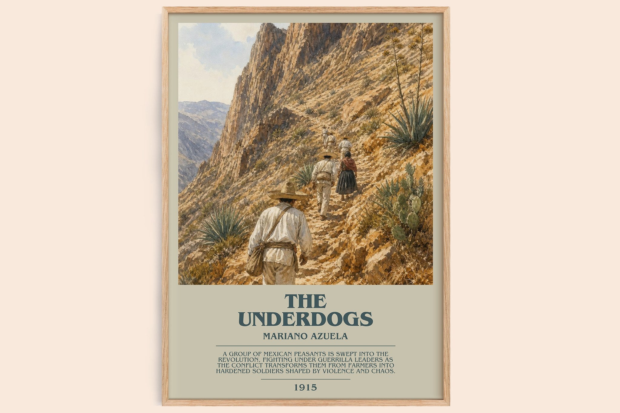 The Underdogs Bookish Wall Art by Mariano Azuela