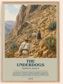 The Underdogs Bookish Wall Art by Mariano Azuela – framed poster