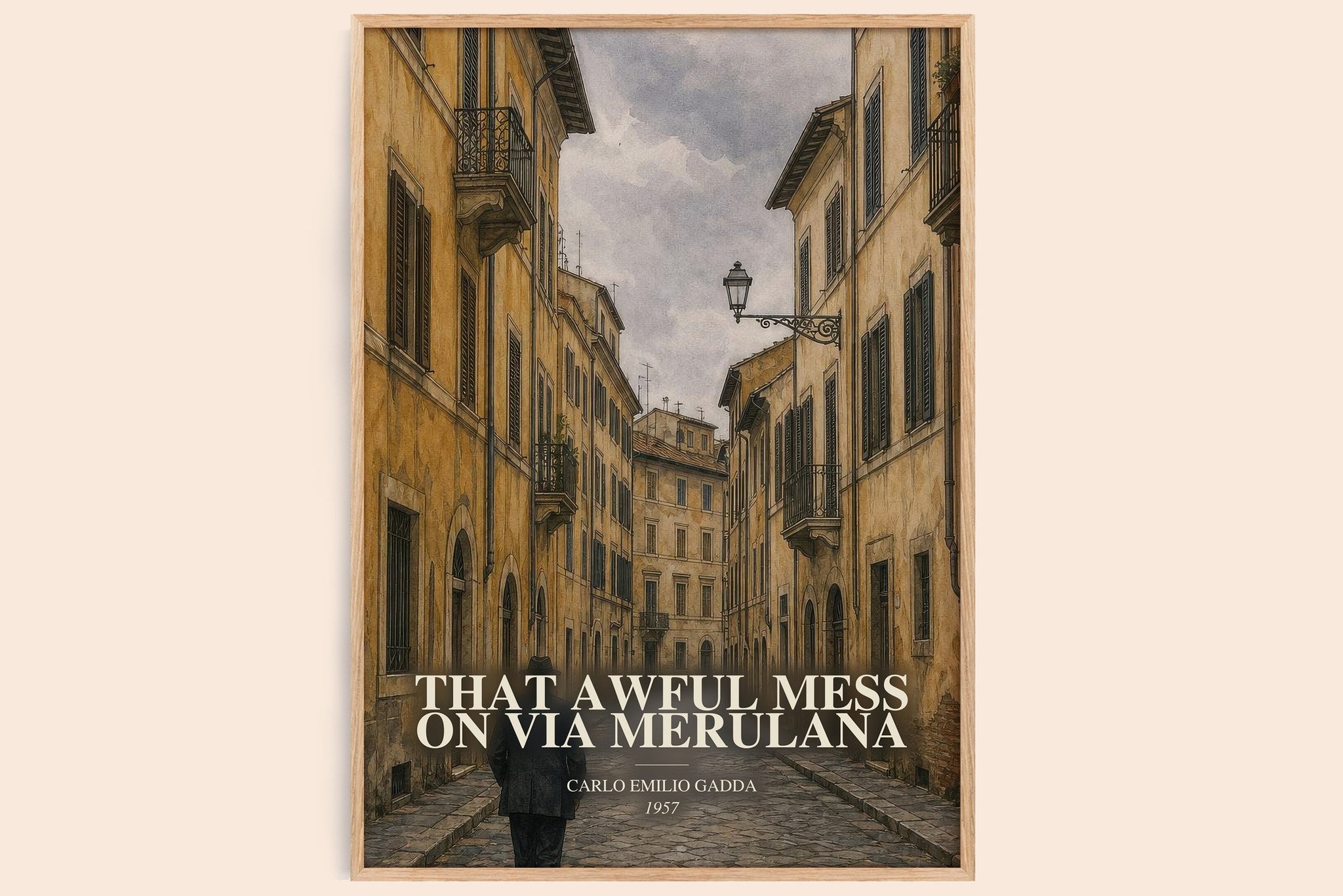 That Awful Mess On Via Merulana Book Watercolour Illustration by Carlo Emilio Gadda