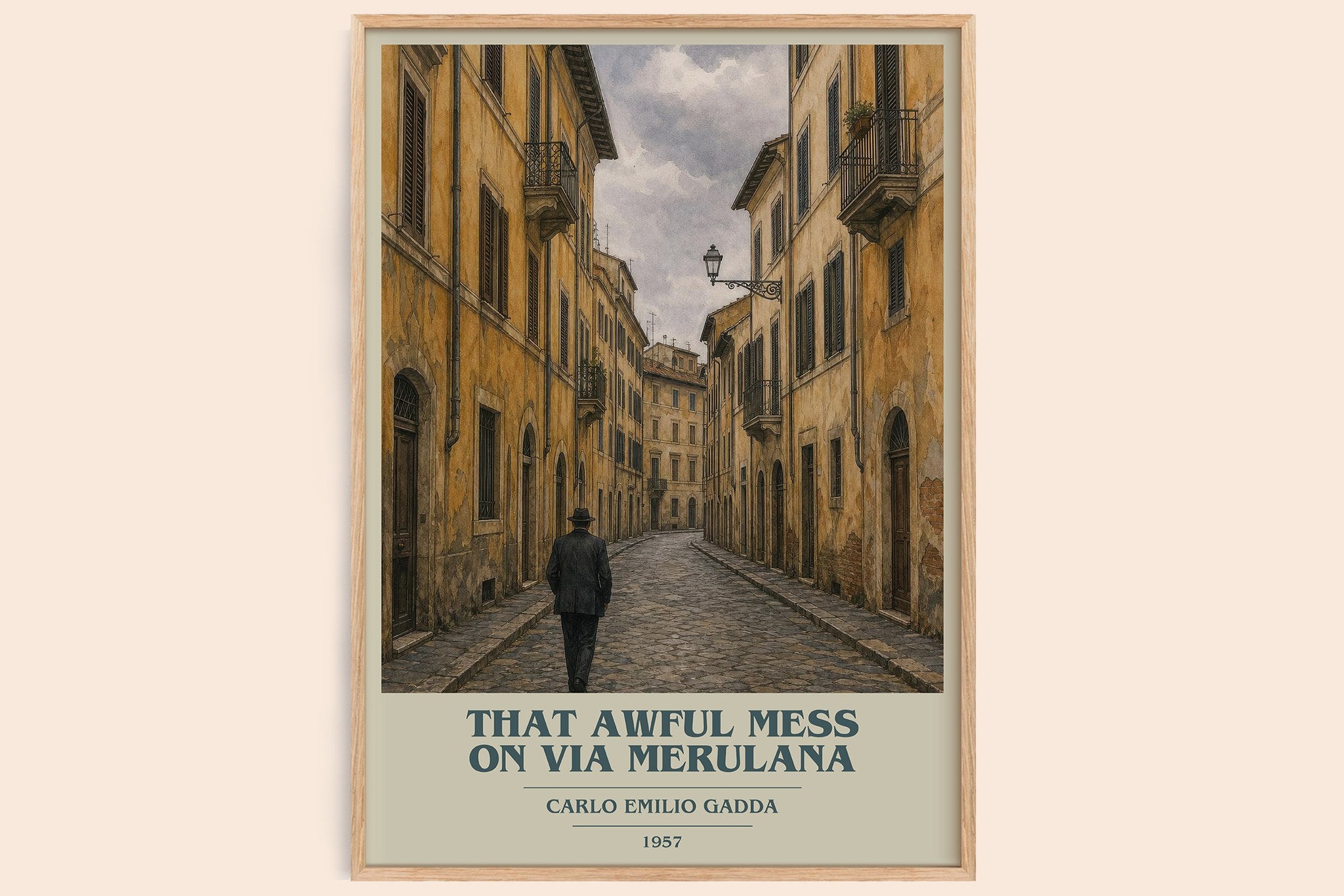 That Awful Mess On Via Merulana Book Cover Poster by C. Gadda