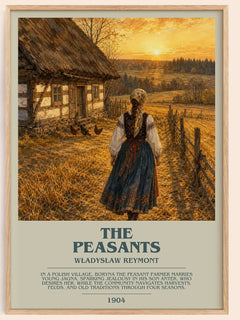 The Peasants Bookish Wall Art by Władysław Reymont – framed poster