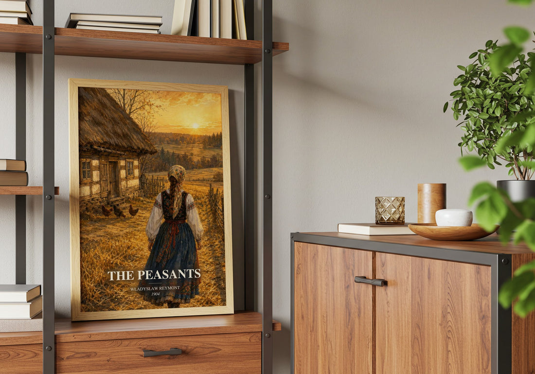 The Peasants book watercolour illustration paper finish options – matte satin gloss