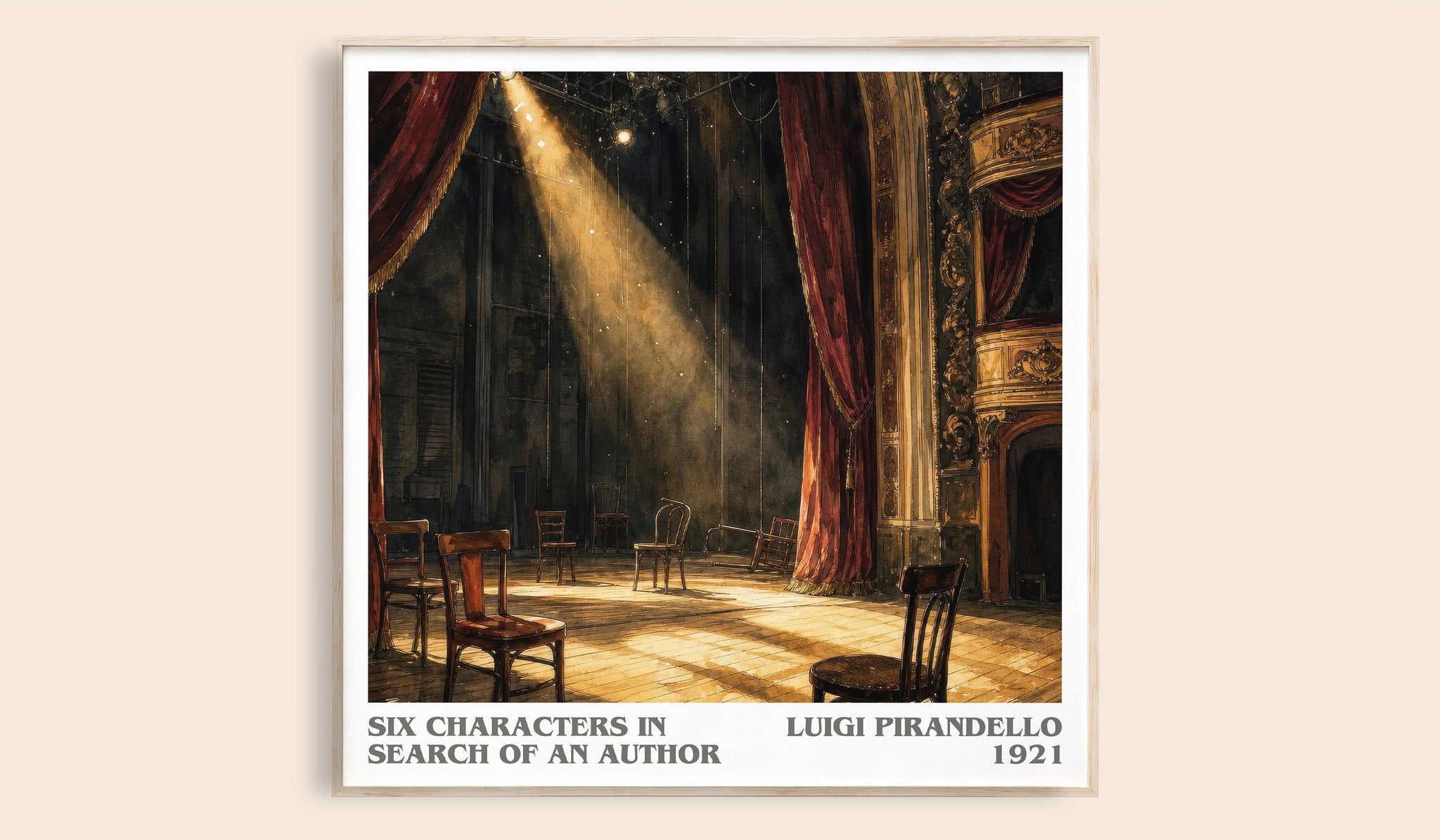 Six Characters in Search of an Author Literary Art Print by Luigi Pirandello