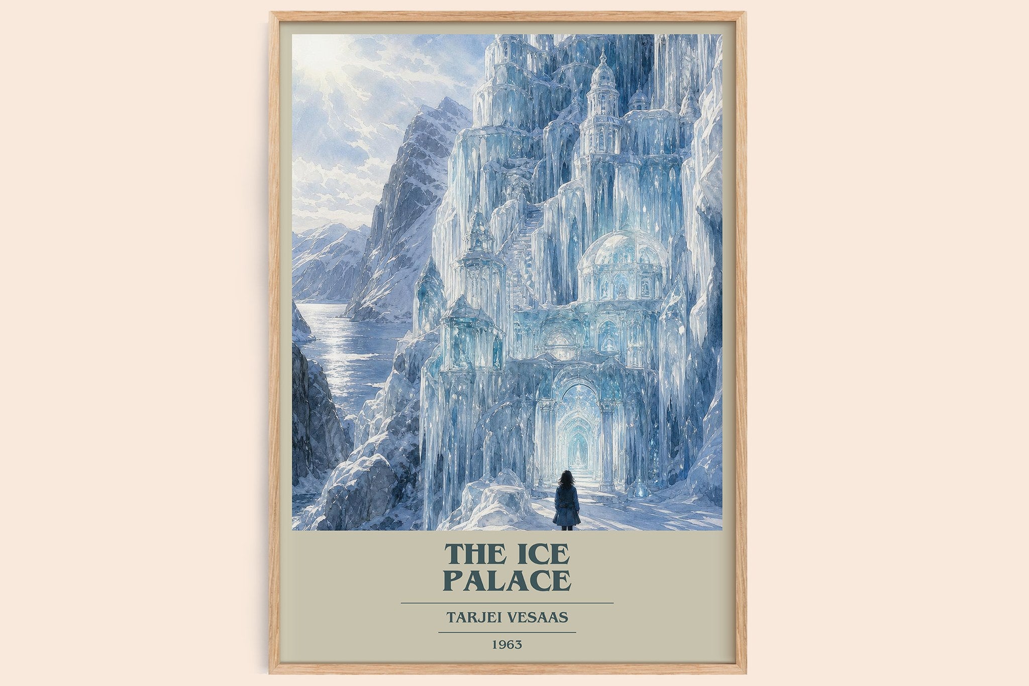 The Ice Palace Book Cover Poster by Tarjei Vesaas