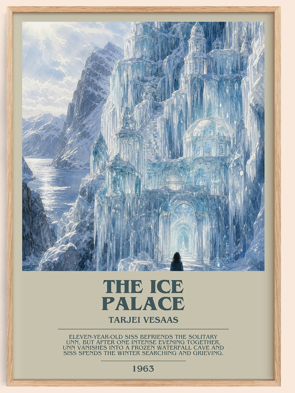 The Ice Palace Bookish Wall Art by Tarjei Vesaas – framed poster