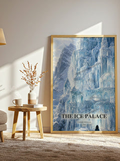 The Ice Palace watercolour print in frame leaning in hallway – literary fiction wall art