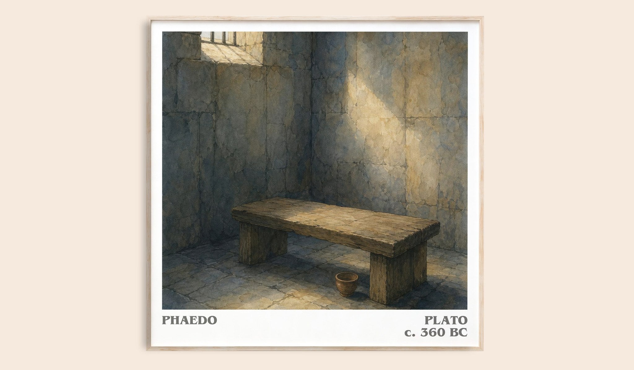 Phaedo Literary Art Print by Plato