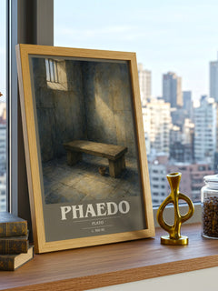 Phaedo book cover poster colour and style options – Plato book art