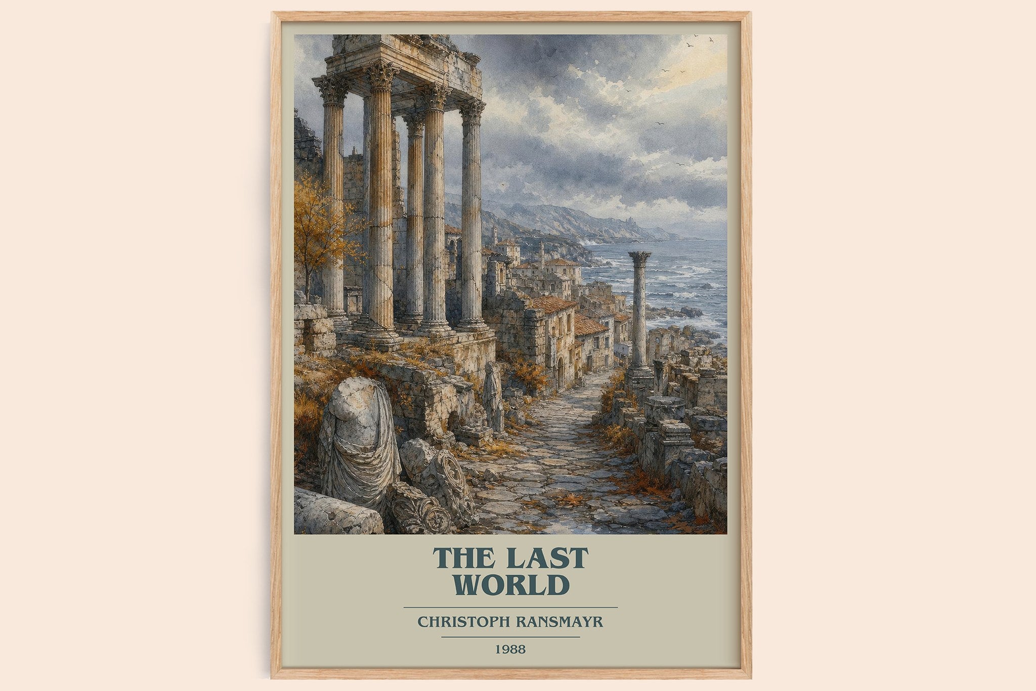 The Last World Book Cover Poster by Christoph Ransmayr