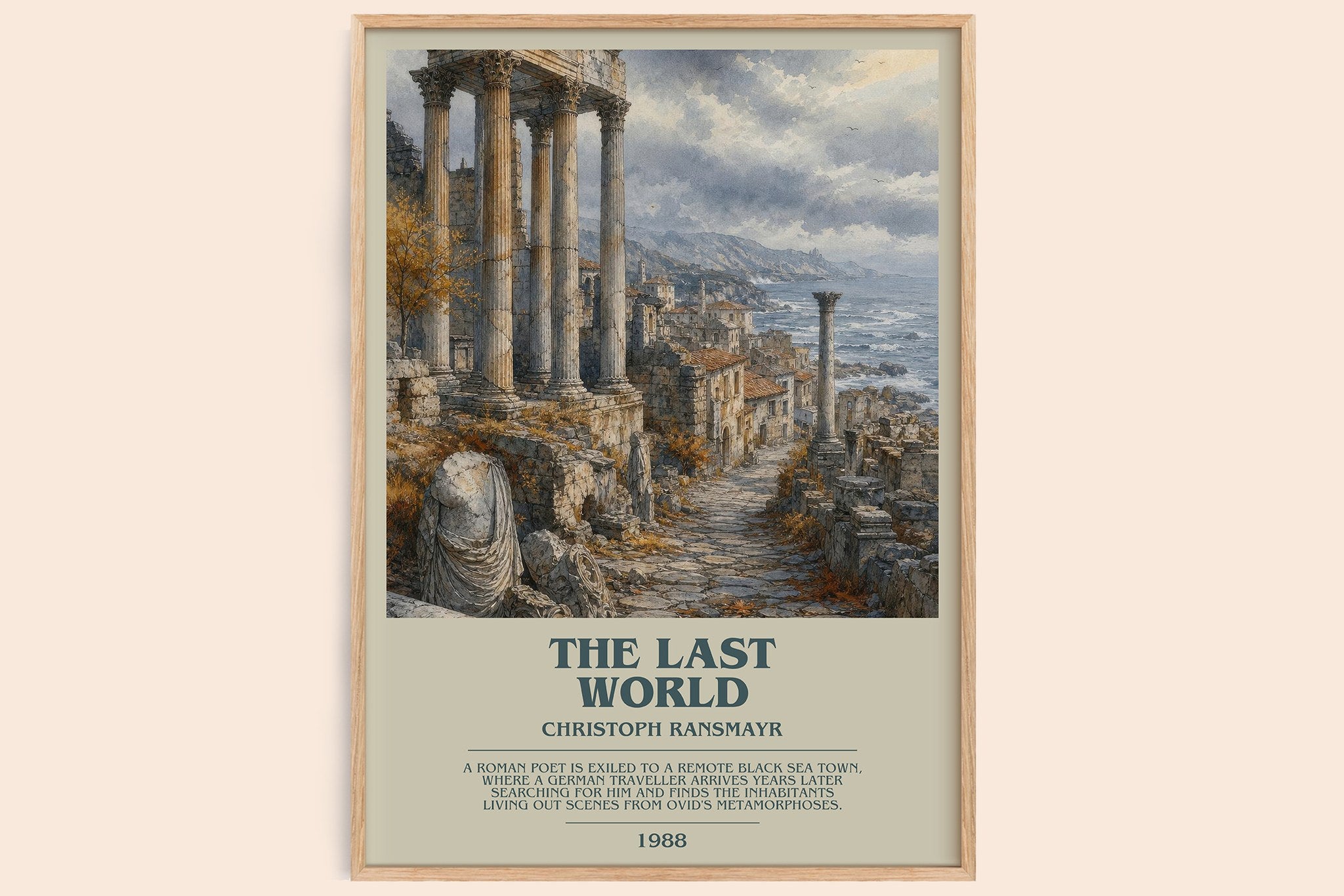 The Last World Bookish Wall Art by Christoph Ransmayr