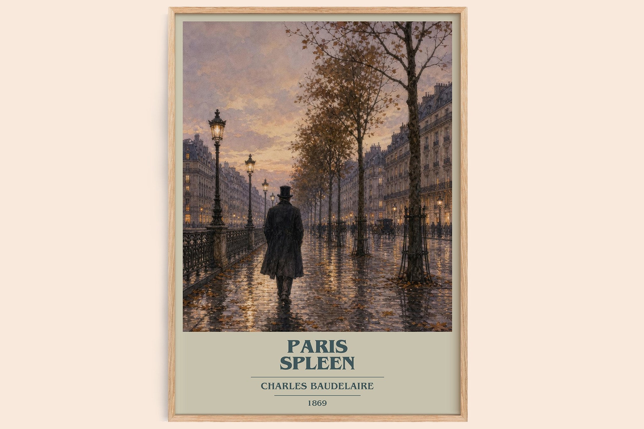 Paris Spleen Book Cover Poster by Charles Baudelaire