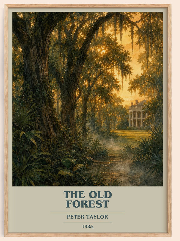 The Old Forest book cover book poster by Peter Taylor – framed literary art print