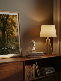 The Old Forest watercolour print on bookshelf – Peter Taylor fan gift