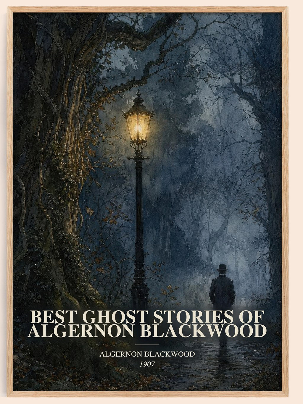 Best Ghost Stories Of Algernon Blackwood watercolour book poster by Algernon Blackwood – framed literary art print