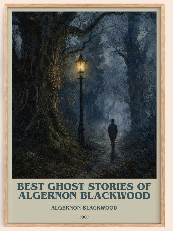 Best Ghost Stories Of Algernon Blackwood book cover book poster by Algernon Blackwood – framed literary art print