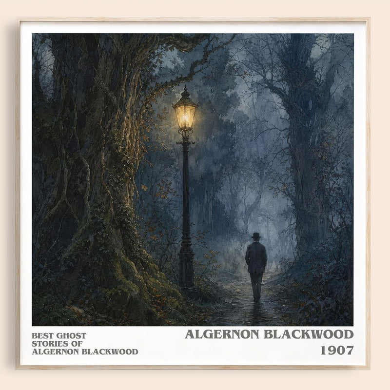 Best Ghost Stories Of Algernon Blackwood literary book poster by Algernon Blackwood – framed literary art print