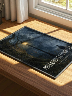 Best Ghost Stories Of Algernon Blackwood watercolour book poster framed on wall – horror wall art