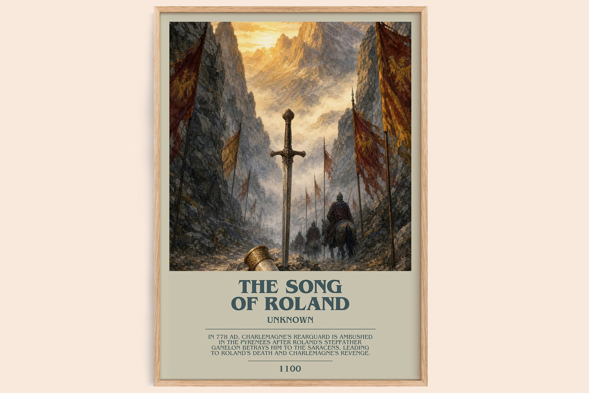 The Song of Roland Bookish Wall Art by Unknown