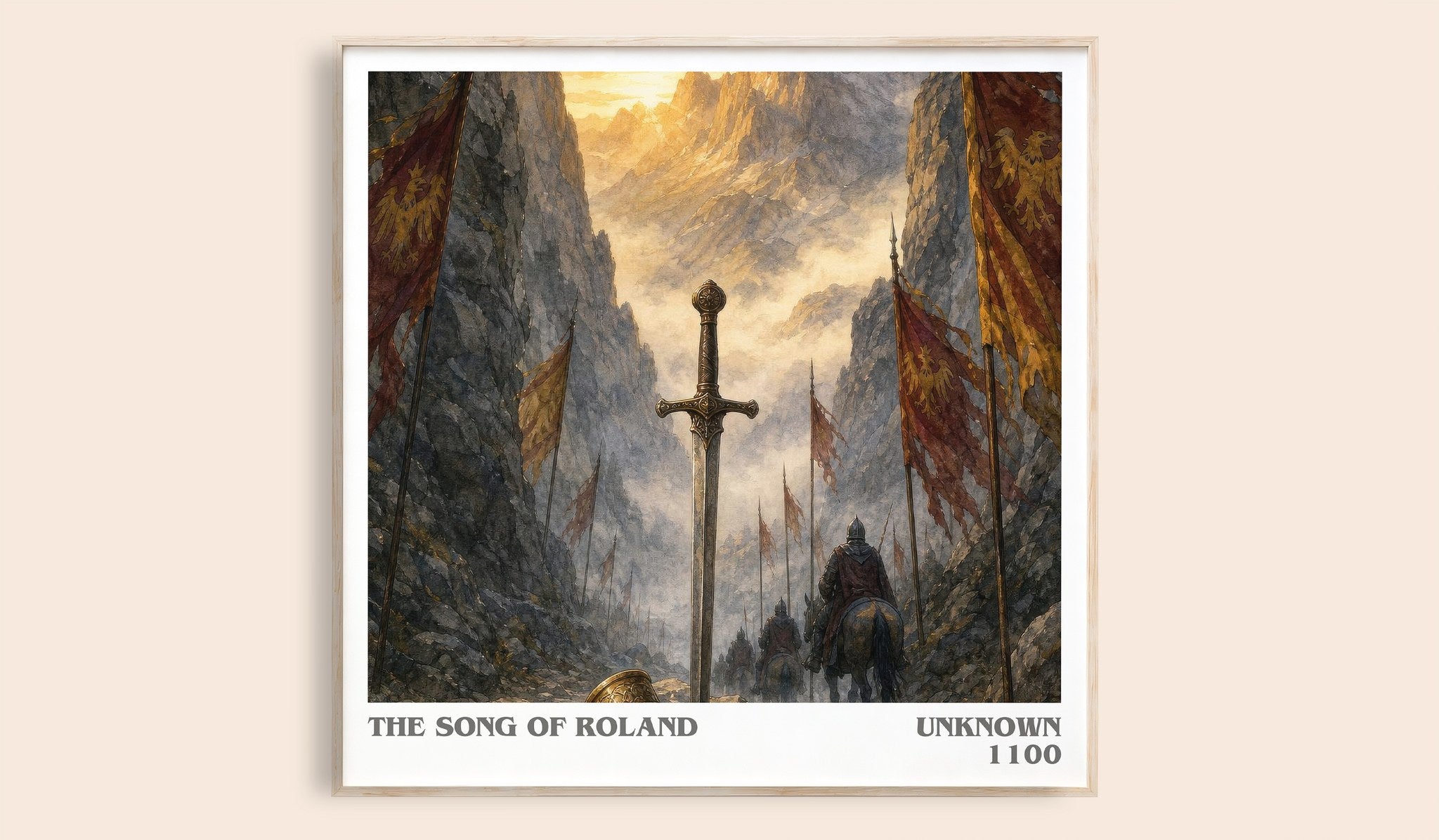 The Song of Roland Literary Art Print by Unknown