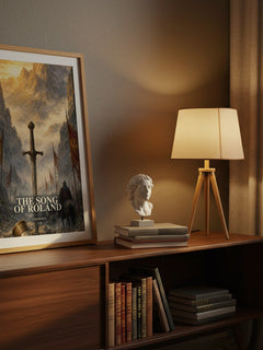 The Song of Roland watercolour print on bookshelf – Unknown fan gift