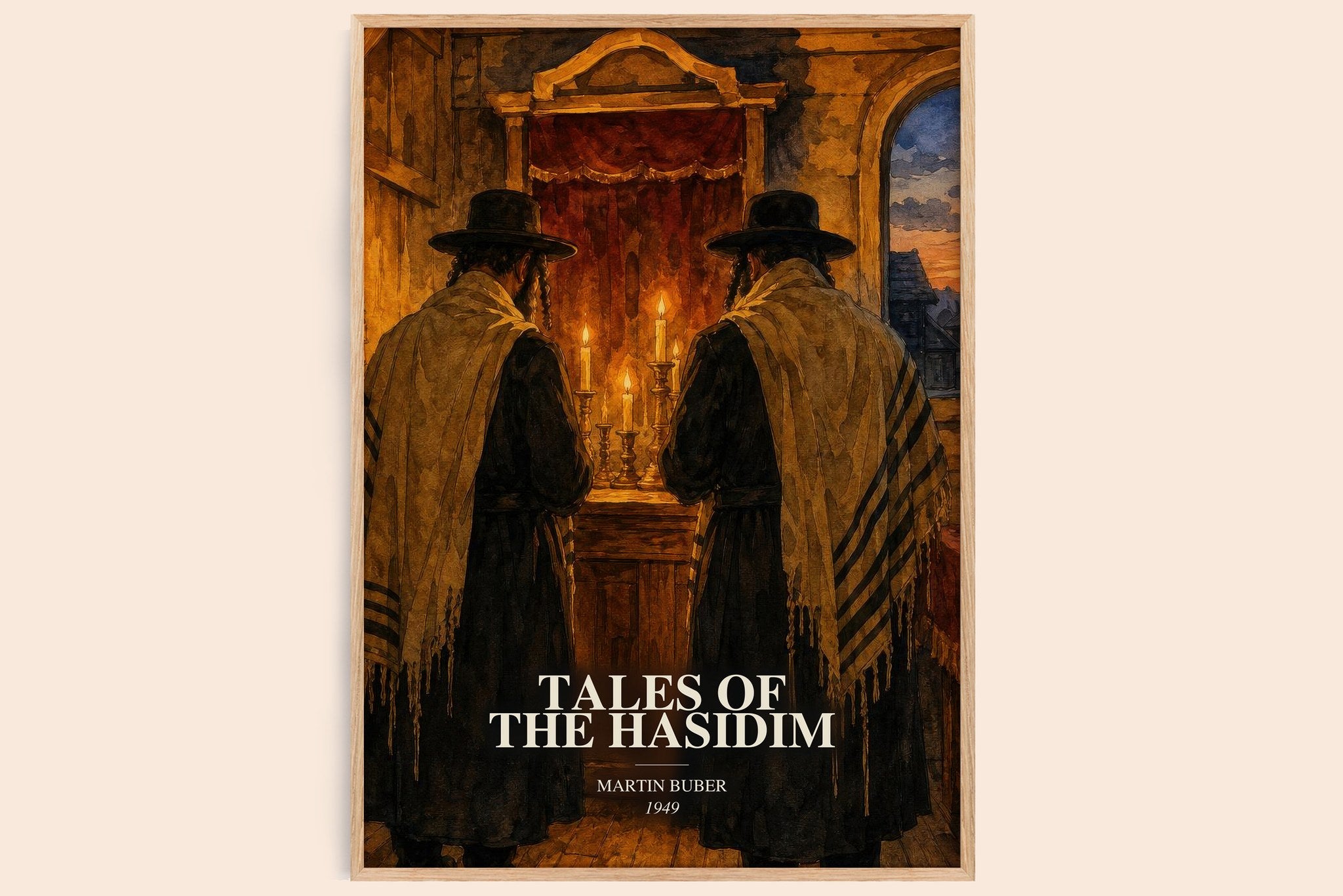 Tales Of The Hasidim Book Watercolour Illustration by Martin Buber