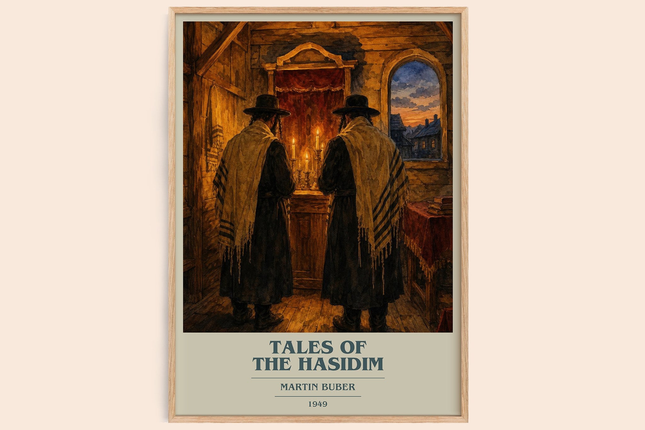 Tales Of The Hasidim Book Cover Poster by Martin Buber