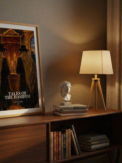 Tales Of The Hasidim watercolour print on bookshelf – Martin Buber fan gift