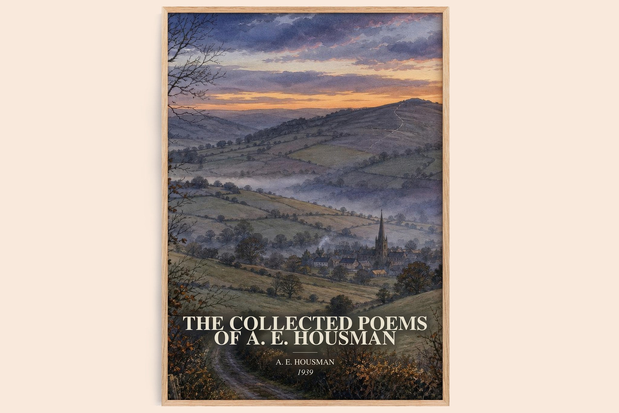 The Collected Poems of A. E. Housman Book Watercolour Illustration by A. E. Housman