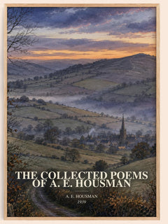 The Collected Poems of A. E. Housman watercolour book poster by A. E. Housman – framed literary art print