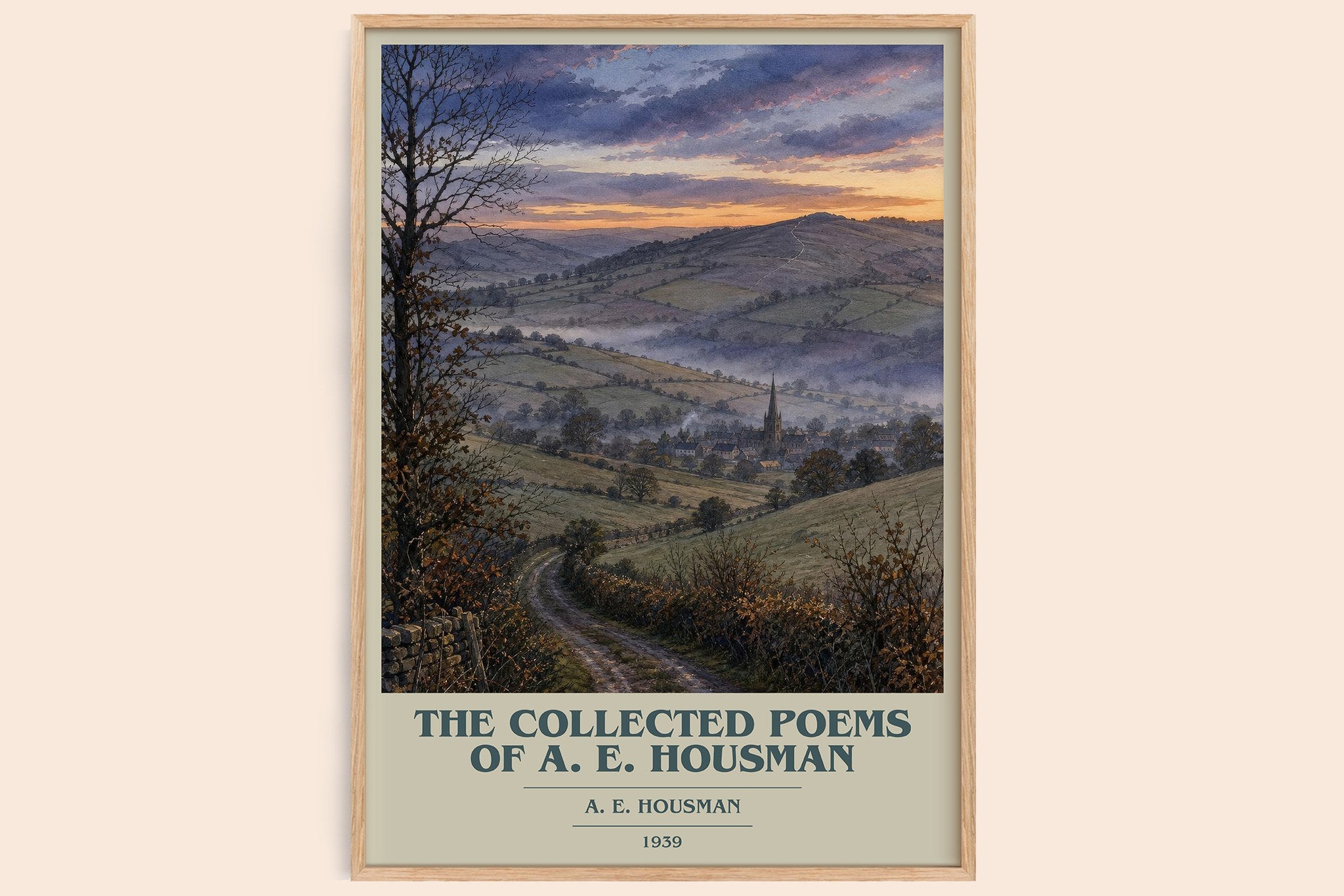 Collected Poems of A. E. Housman Book Cover Poster by A. E. Housman
