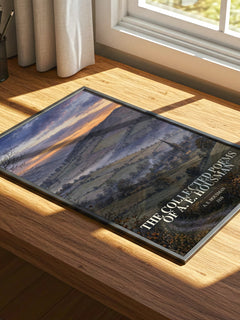 The Collected Poems of A. E. Housman watercolour book poster framed on wall – poetry wall art