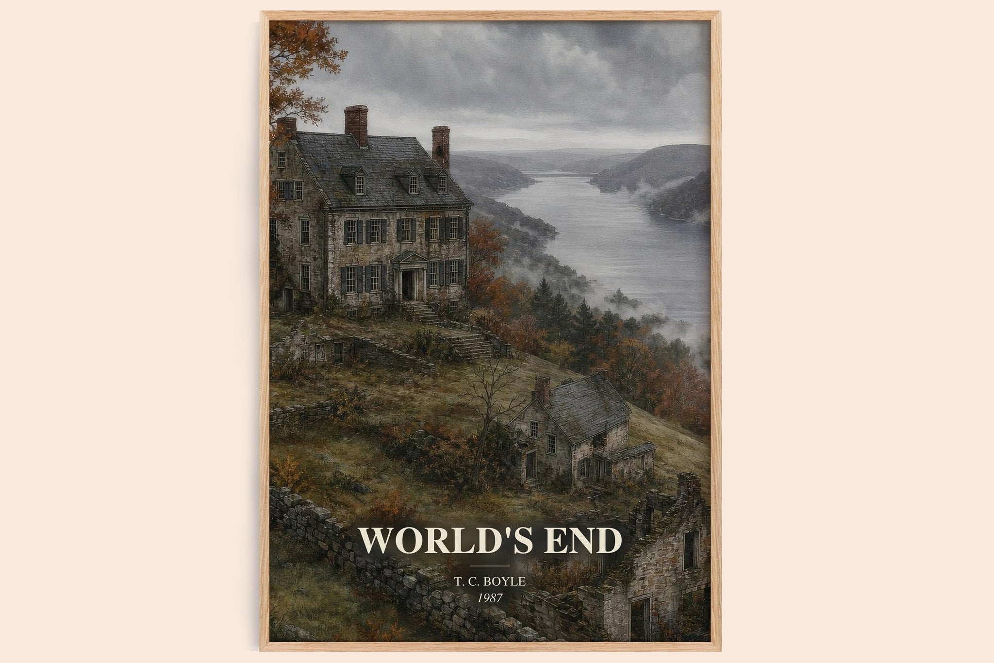 World's End Book Watercolour Illustration by T. C. Boyle