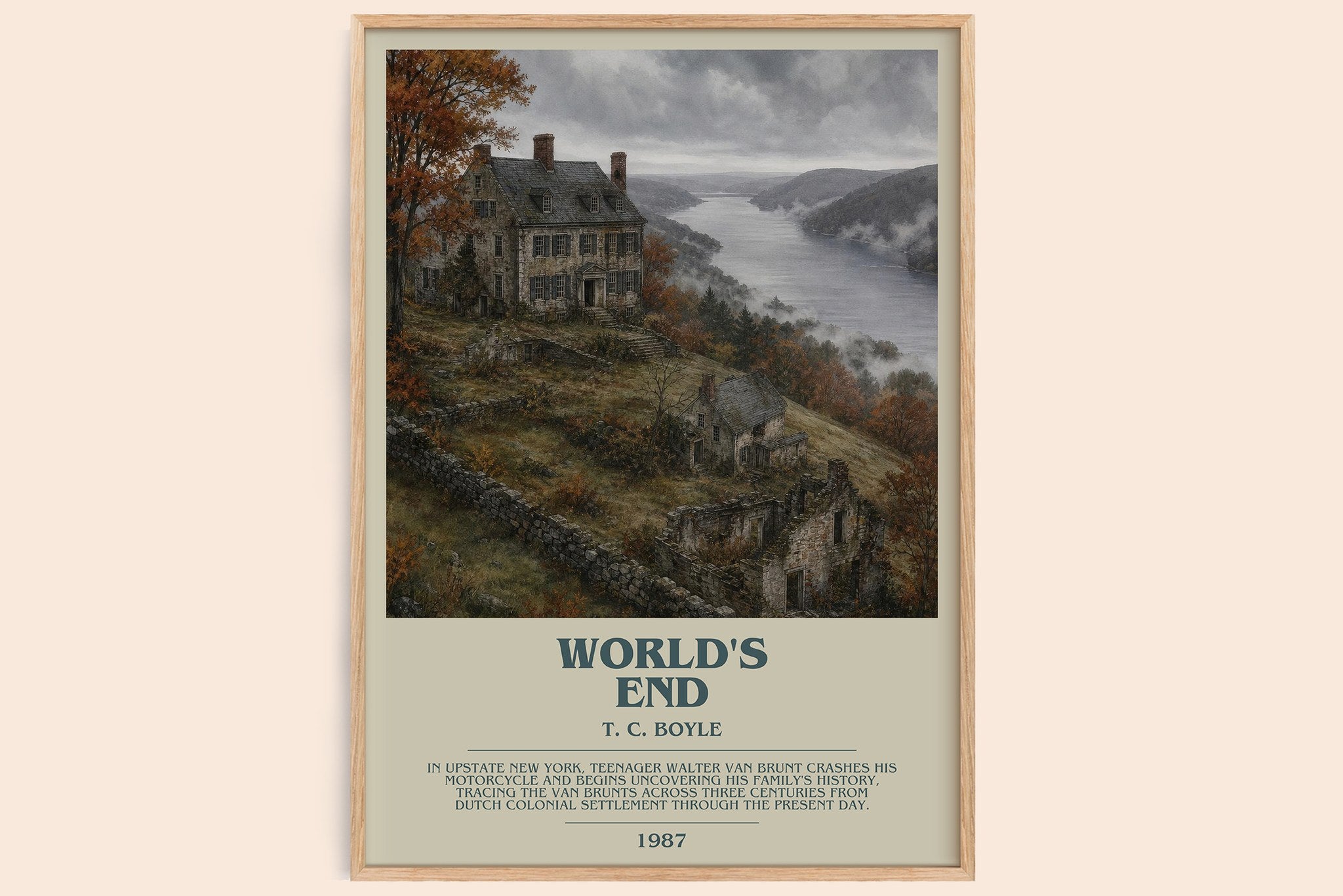 World's End Bookish Wall Art by T. C. Boyle
