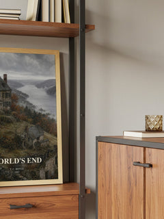 World's End book watercolour illustration paper finish options – matte satin gloss