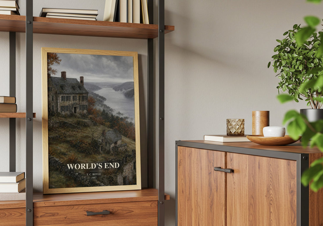 World's End book watercolour illustration paper finish options – matte satin gloss